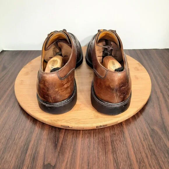 Paul Stuart x Grenson Mens Size 11.5 Shoes Brown Leather Casual Dress Sneakers